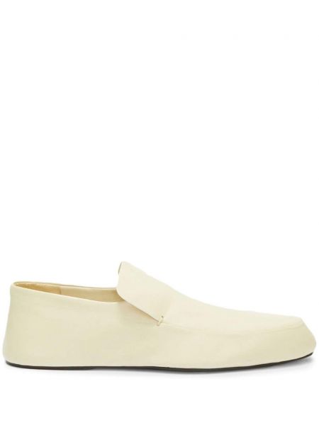 Læder loafers Jil Sander hvid