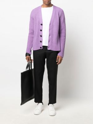 Cardigan en tricot Jil Sander violet