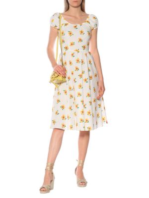 Pamučna midi haljina s cvjetnim printom Caroline Constas
