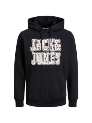 Bluza z kapturem w grochy Jack & Jones czarna