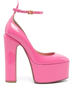 Полуотворени обувки на платформе Valentino Garavani Pre-owned розово