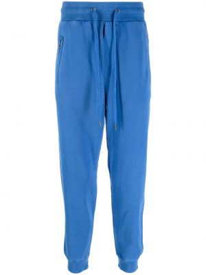 Pantaloni sport din bumbac Ksubi albastru