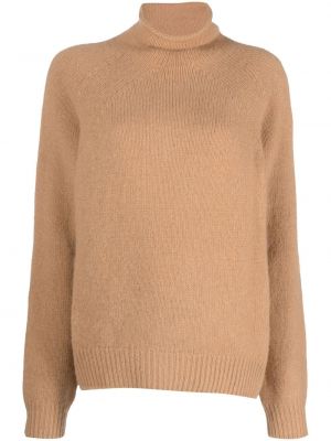 Вълнен пуловер A.p.c. кафяво
