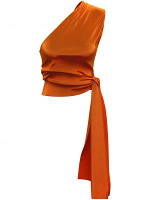 Top brez rokavov Margherita Maccapani oranžna