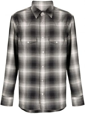 Spalvų gradiento rašto pledinė marškiniai Tom Ford