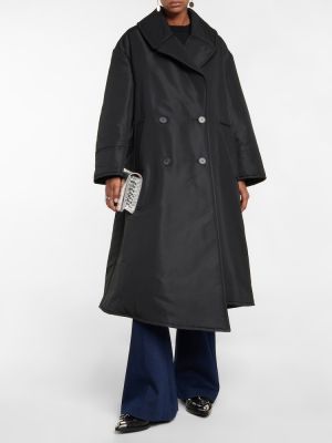 Oversize палто Alexander Mcqueen черно
