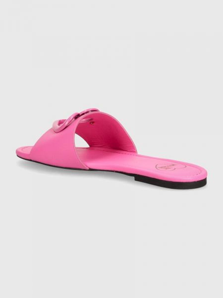 Sandale din piele Love Moschino roz