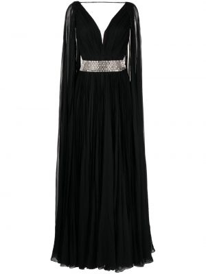 Jedwabna sukienka wieczorowa Jenny Packham czarna
