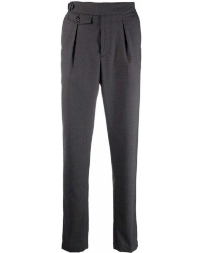 Pantalones ajustados de cintura alta Eleventy gris
