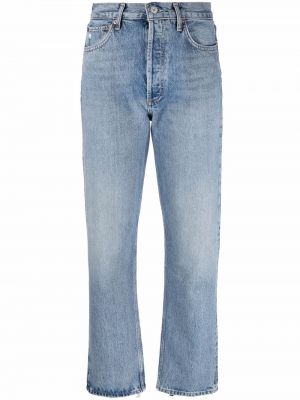 Straight jeans Agolde blå