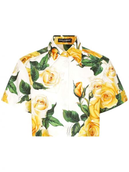 Kokvilnas krekls ar apdruku Dolce & Gabbana