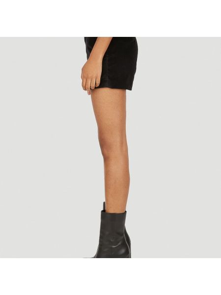 Pantalones cortos de terciopelo‏‏‎ con hebilla Capasa Milano negro