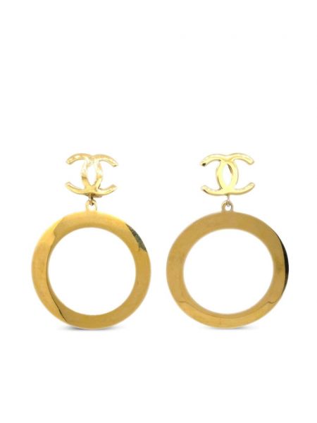 Piespraužami auskari ar zelta pārklājumu Chanel Pre-owned zelts