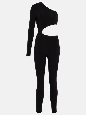 Ασύμμετρη ολόσωμη φόρμα Norma Kamali μαύρο