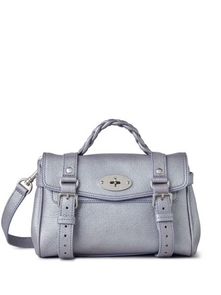 Nahka mini laukku Mulberry violetti