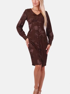 Коктейльное платье Margo Collection коричневое