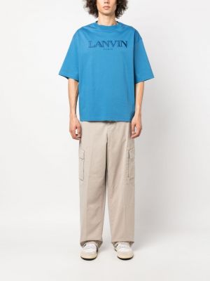 T-shirt aus baumwoll Lanvin blau