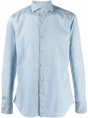 Camisa vaquera con botones Xacus azul