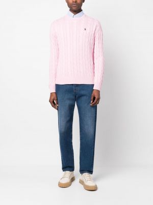 Pullover mit stickerei Polo Ralph Lauren pink