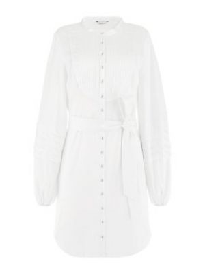 Priliehavé košeľové šaty Guess biela