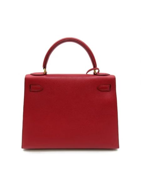 Torebka skórzana retro Hermès Vintage czerwona