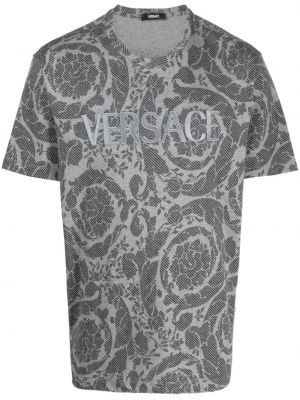 T-krekls Versace pelēks