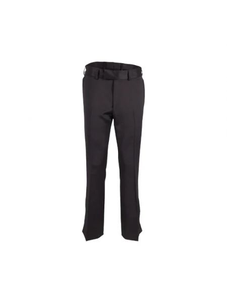 Spodnie wełniane retro Yves Saint Laurent Vintage czarne