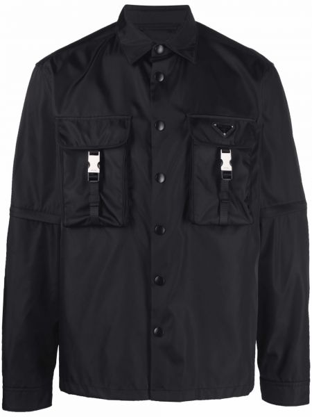 Marškiniai su sagtimis Prada juoda