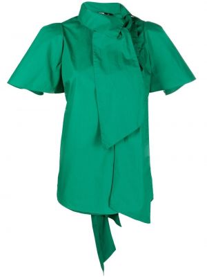 Košeľa s mašľou Karl Lagerfeld zelená