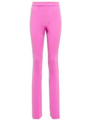 Pantaloni cu picior drept cu talie înaltă Alex Perry roz