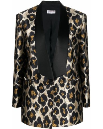 Leopard trykt blazer Alberto Biani