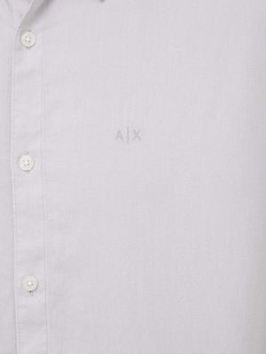 Pamučna košulja slim fit Armani Exchange siva