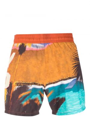Shorts mit print Etro orange