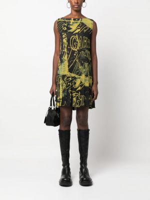 Priehľadné šaty bez rukávov s potlačou Jean Paul Gaultier Pre-owned