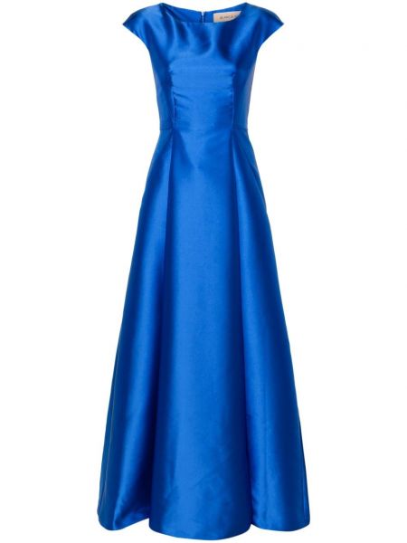 Σατέν βραδινό φόρεμα Blanca Vita μπλε