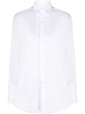 Chemise en coton avec manches longues Ralph Lauren Collection blanc