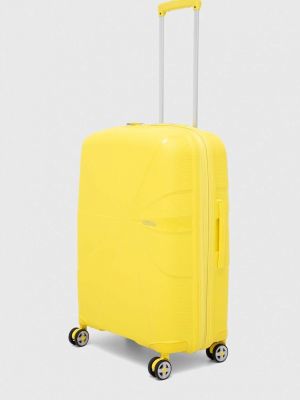 Kovček American Tourister rumena