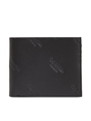 Πορτοφόλι με σχέδιο Calvin Klein Jeans μαύρο