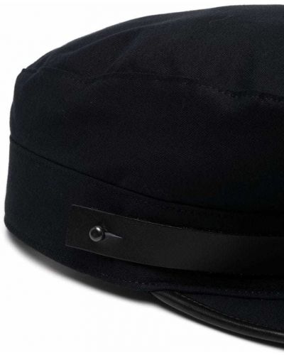 Leder mütze Yohji Yamamoto schwarz