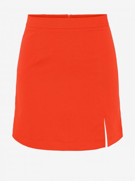 Mini sukně Pieces oranžové