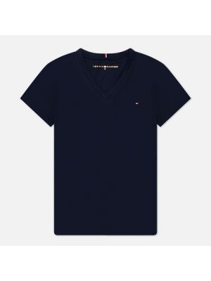 Женская футболка Tommy Hilfiger Heritage V-Neck, L синий