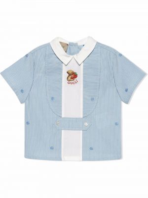 Trykt skjorte for jenter Gucci Kids blå