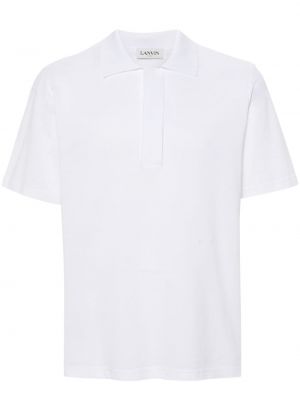 Pamučna polo majica Lanvin bijela