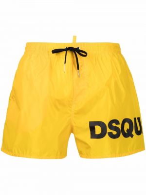 Trykt shorts Dsquared2 gul