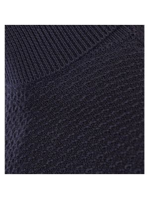 Jersey cuello alto de lana merino de tela jersey Daniele Fiesoli azul
