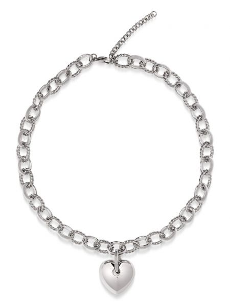 Szív mintás nyaklánc Nialaya Jewelry ezüstszínű
