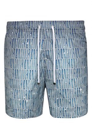 Kratke hlače s potiskom s prelivanjem barv Amiri modra
