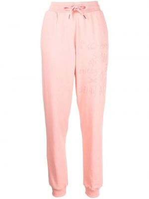Спортни панталони с принт Armani Exchange розово