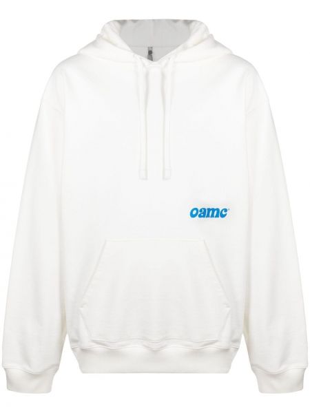 Hoodie con stampa Oamc bianco