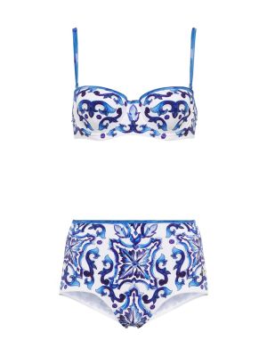 Bikini cu imagine Dolce&gabbana albastru